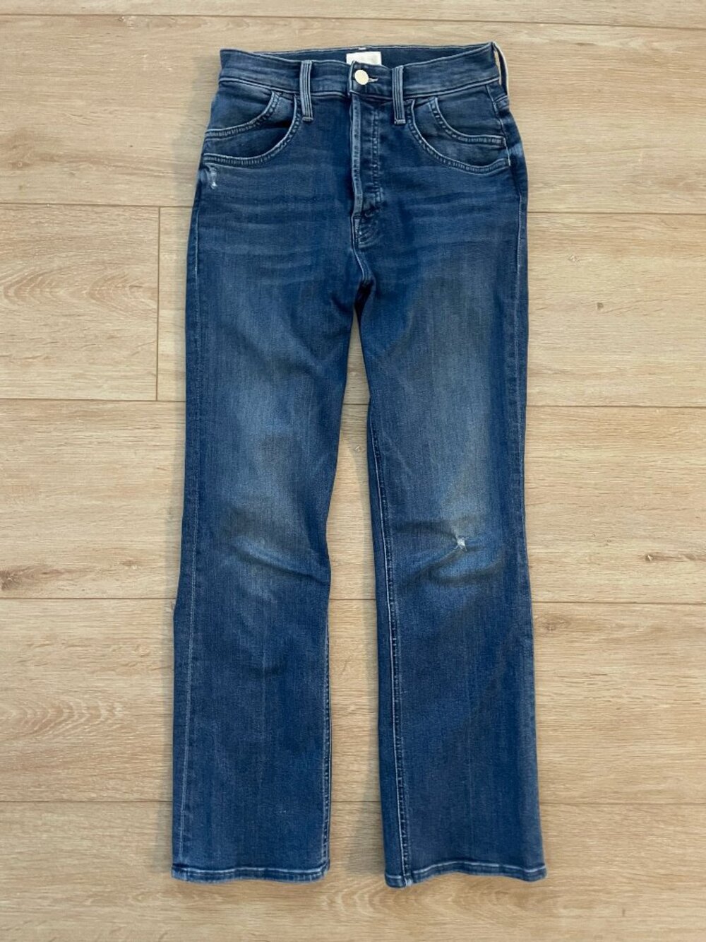 MOTHER The Stash Tripper Ankle Jeans Getalongs Button Fly Size 24